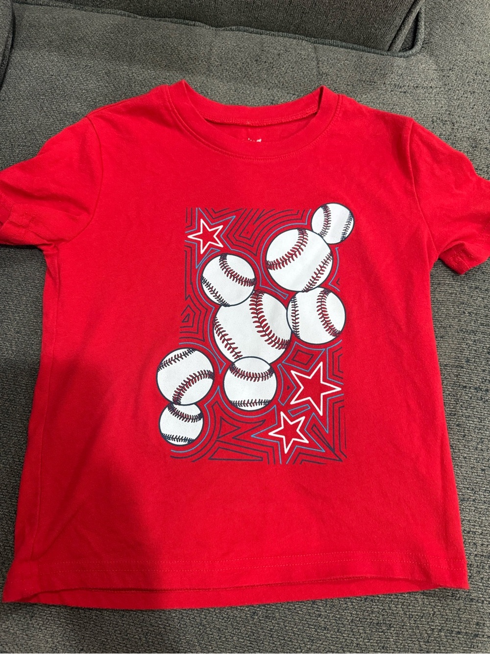 jumping beans Red Baseball & Stars Graphic Tee
